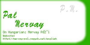 pal mervay business card